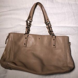 Kate Spade nude handbag. GUC. Wear noted in photos.